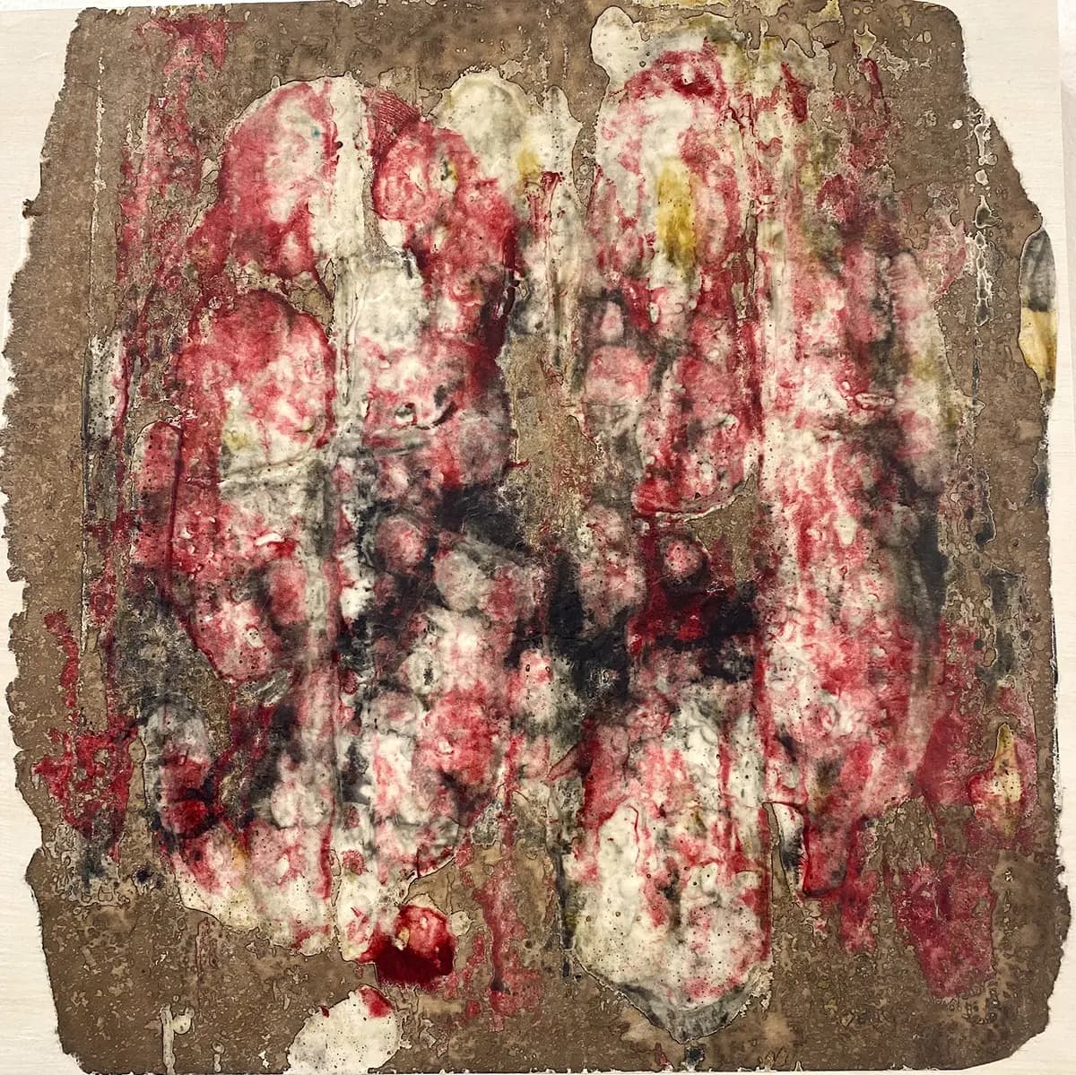 Marrow — Encaustic on board · 20" × 20"