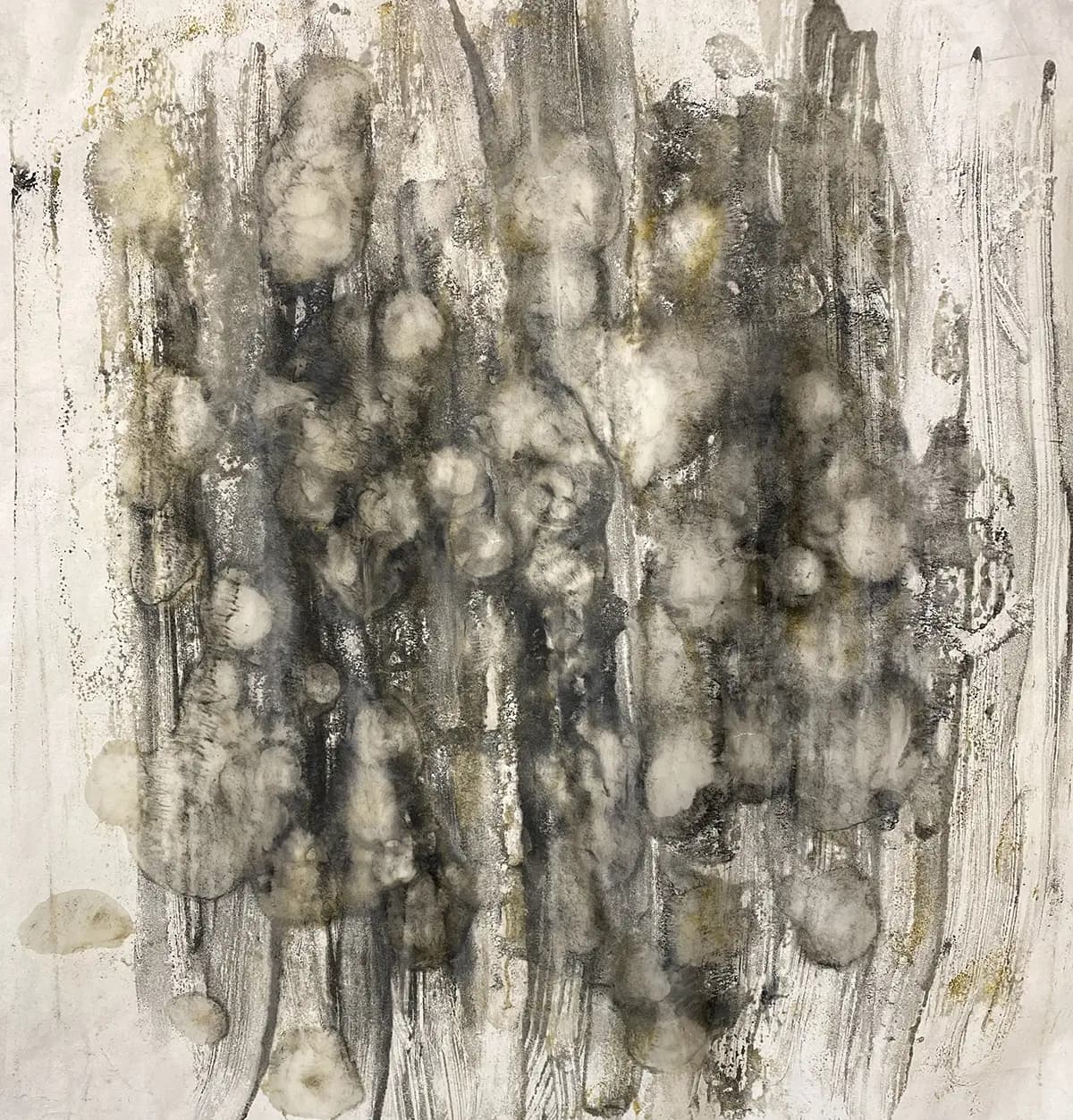Matrix — Encaustic on board · 20" × 20"