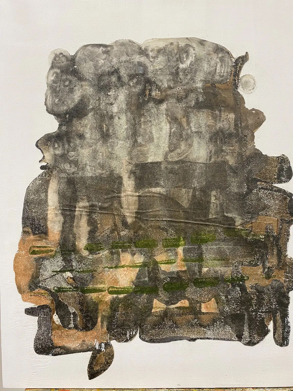 Things That Go Bump in the Night — Encaustic on board · 20" × 16"