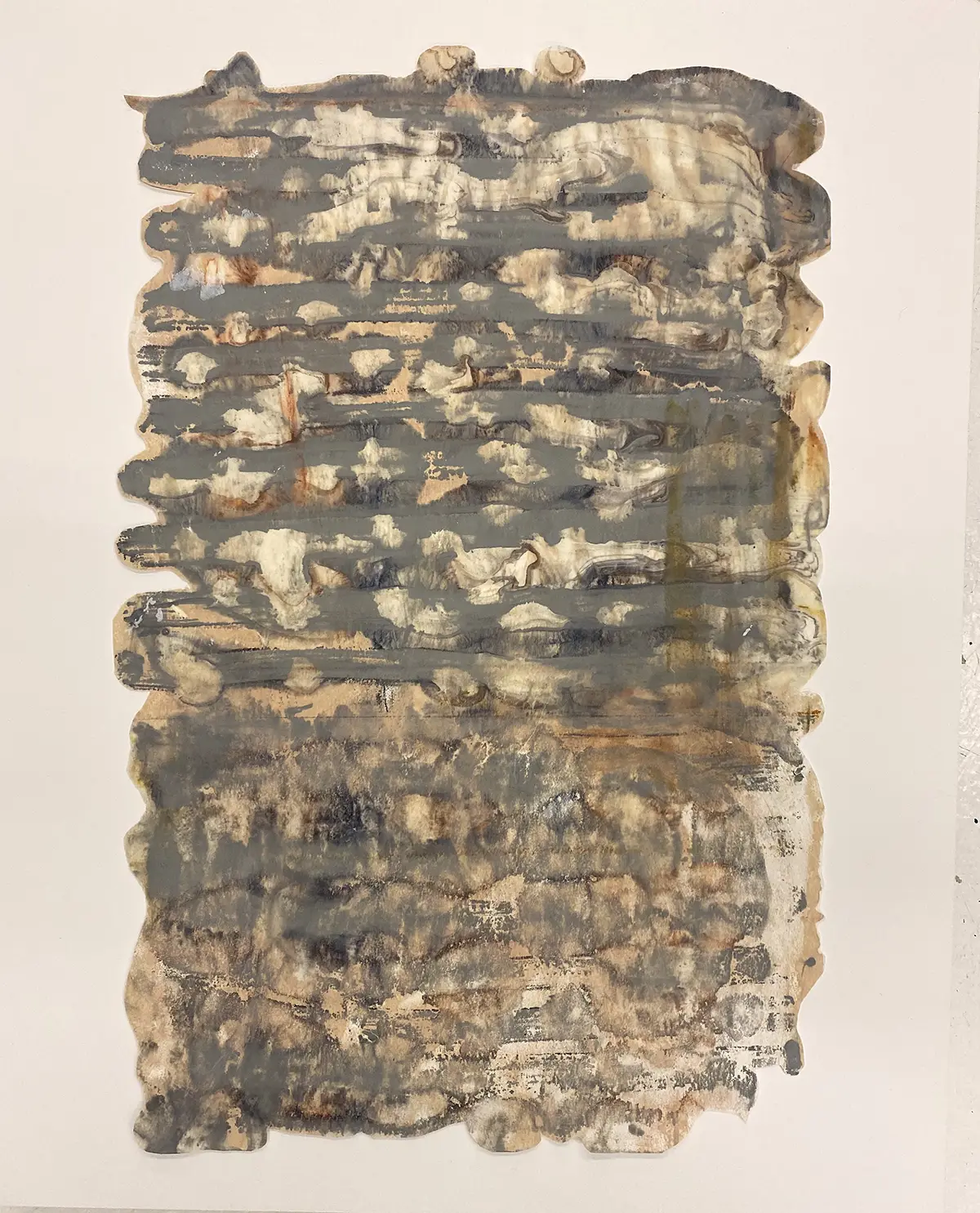 Fading Memories — Encaustic on board · 20" × 16"