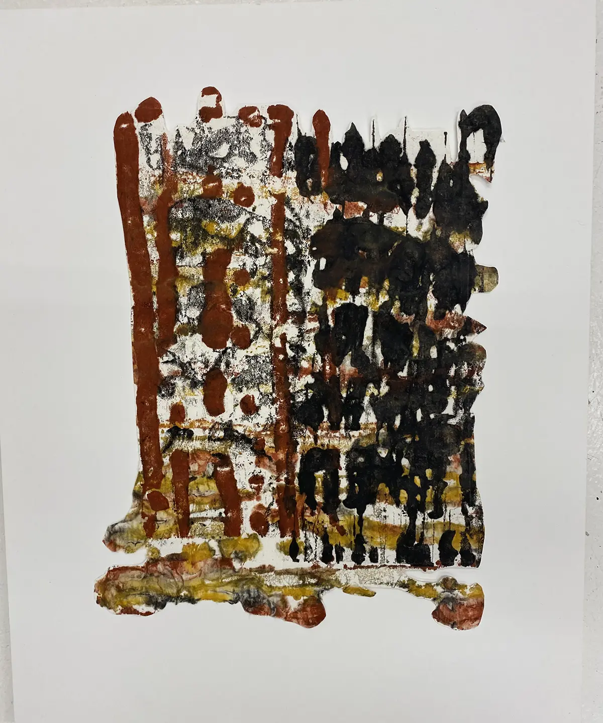 Remnant — Encaustic on board · 20" × 16"