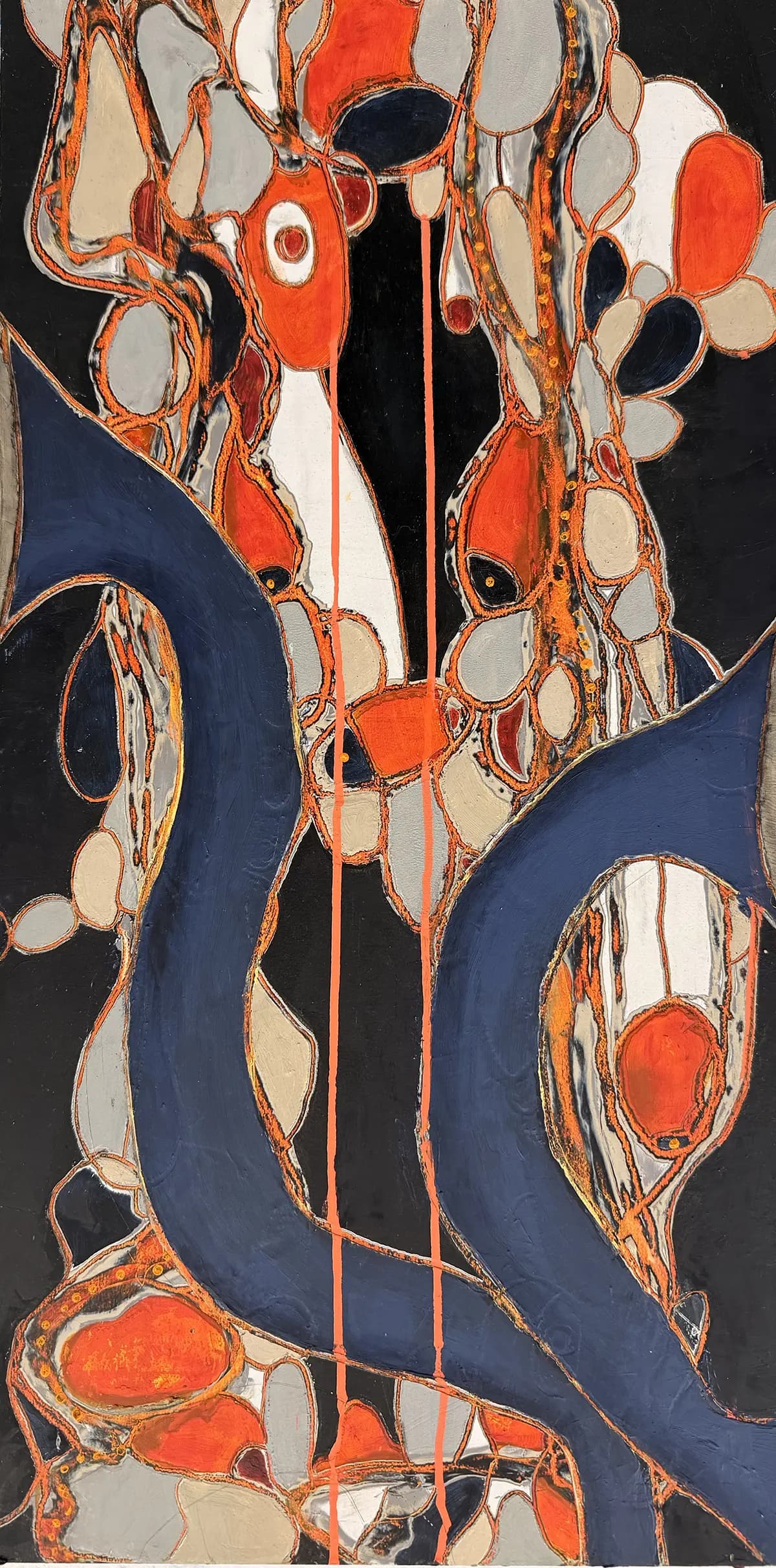 Harmony — Oil & cold wax on board · 24" × 12"