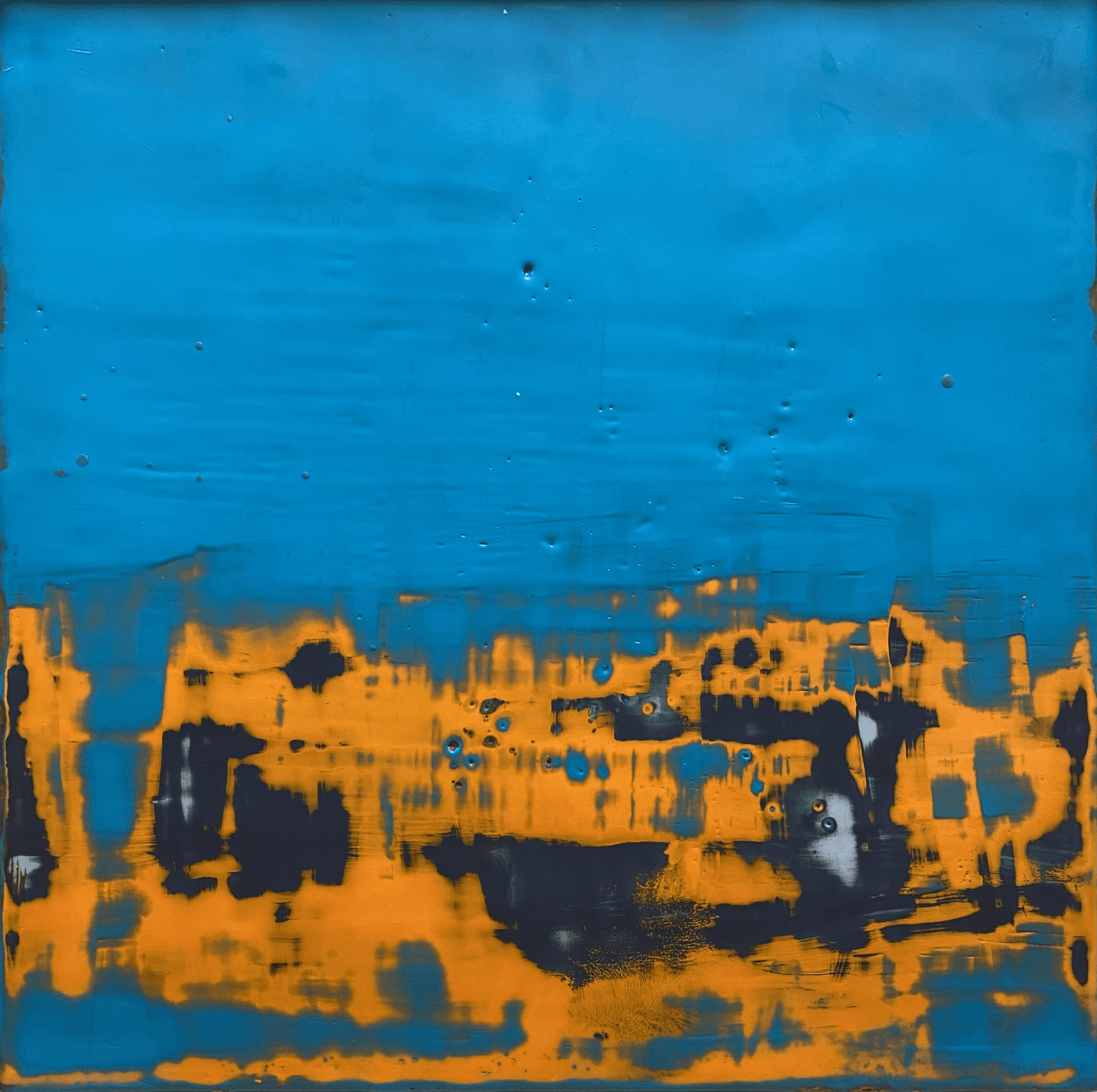 Horizon — Encaustic · 10" × 10" · 2020