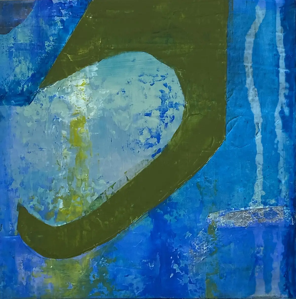 Al Alcance — Oil & cold wax on board · 12" × 12"