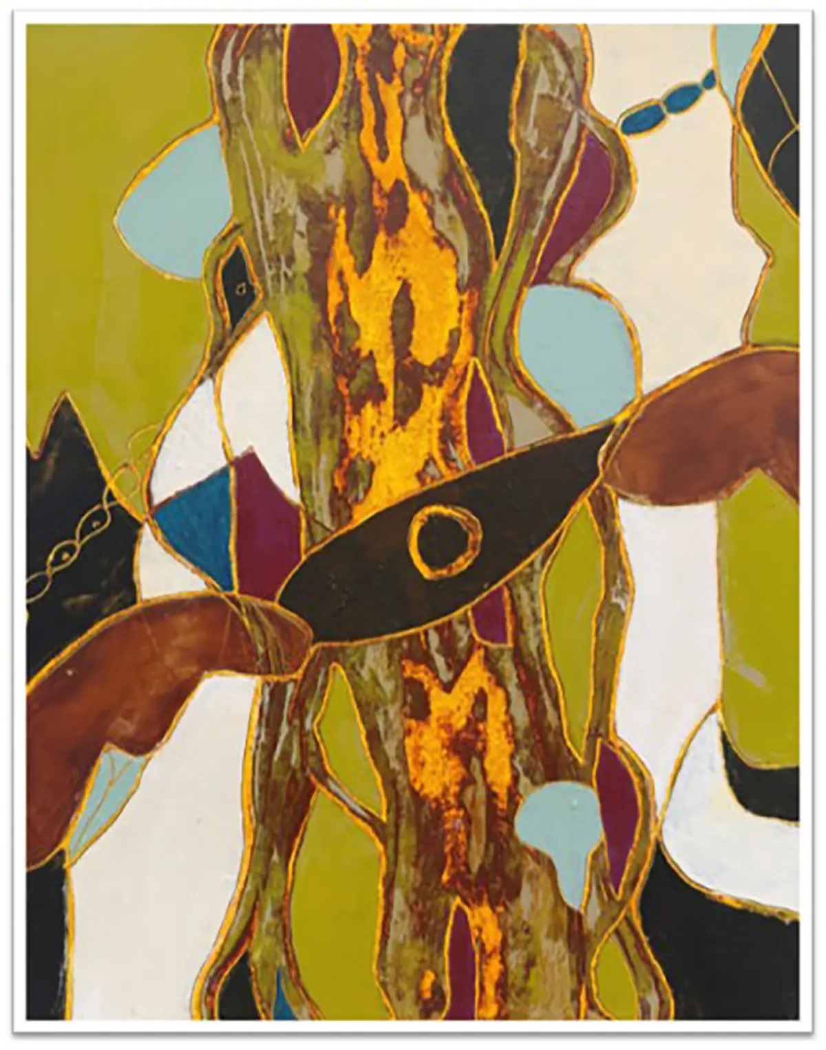 Where the Bullfrog Sing — Oil & cold wax on board · 16" × 12"