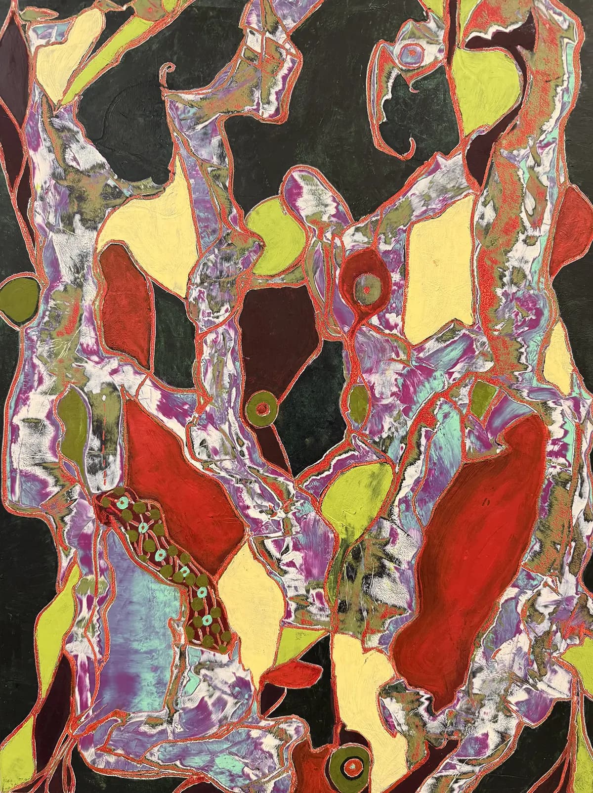 Blooming Against All Odds — Oil & cold wax on board · 24" × 18"