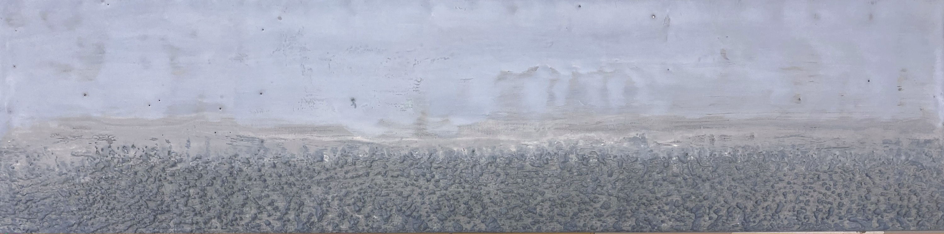 After the Storm — Pastel, encaustic on board · Triptych 6" × 24" each