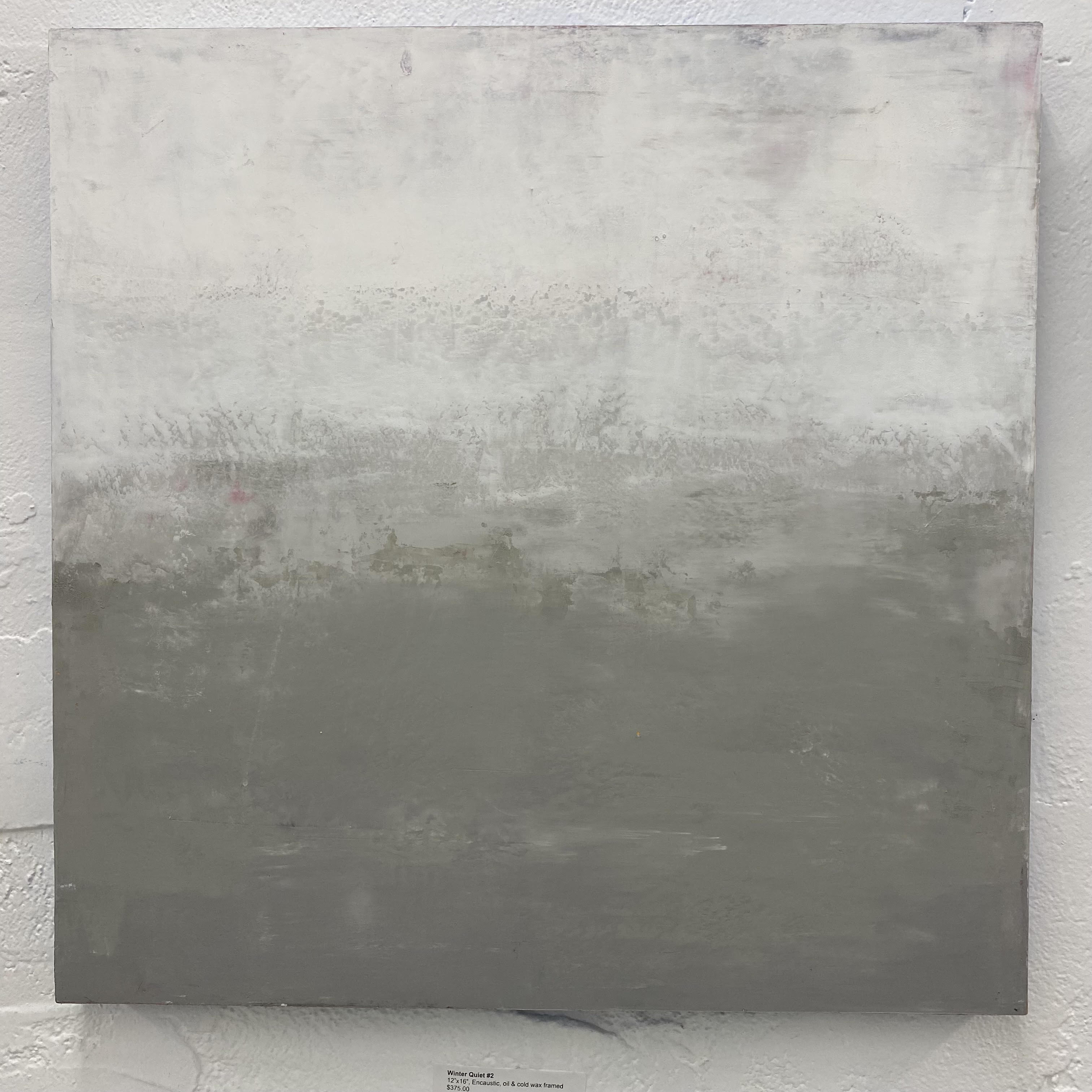Winter Quiet #2 — Oil & cold wax on board · 24" × 24"