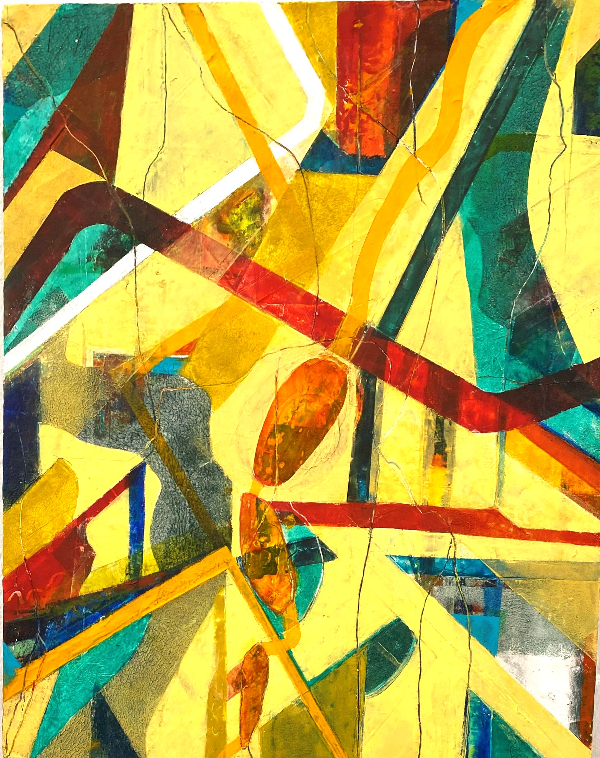 Night Blindness — Oil & cold wax on board · 24" × 32"